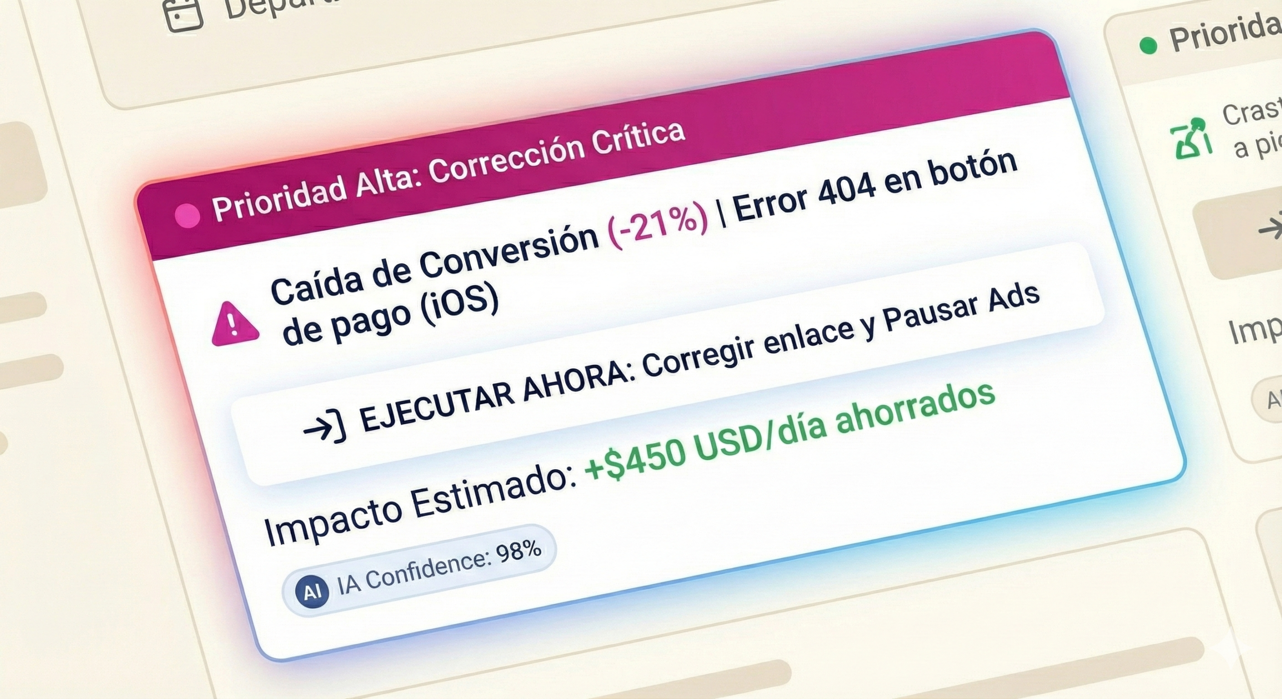 Interfaz de recomendaciones